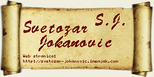 Svetozar Jokanović vizit kartica